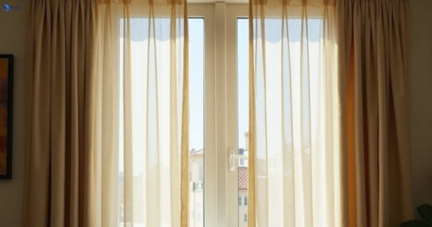 Dusty and dull curtains in highvale before steam cleaning